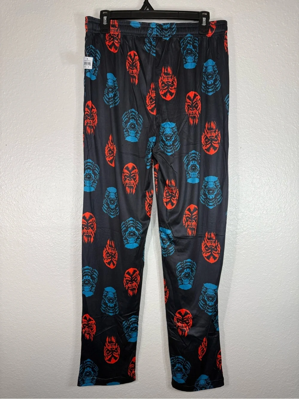 Godzilla Vs Kong Faces Collage Sleep Lounge Pants Pajamas Size M Pj’s